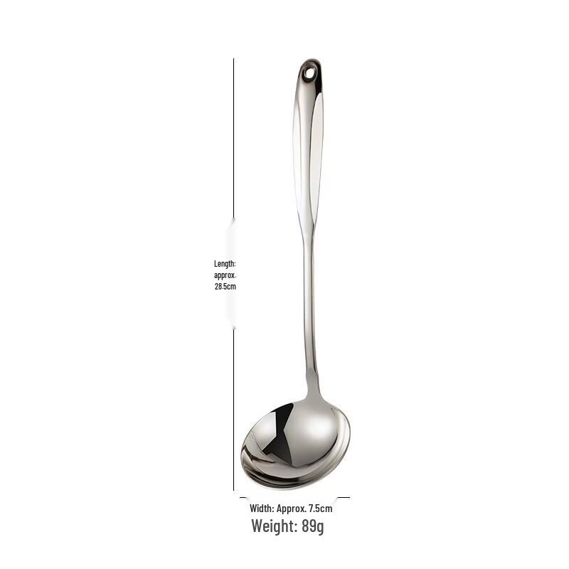 

ZISIZ Thickened Stainless Steel Soup Spoons - Set of 2