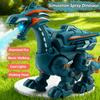 Mechanical Dinosaur Simulation Fire Spray Cool Lights Children Entertainment Toys Electric Walking Dinosaur Model Toys for Boys