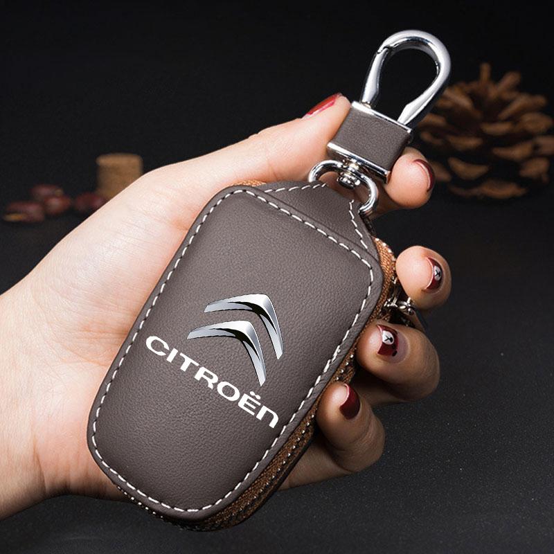 Portachiavi Auto Mini Tasca Portachiavi Custodia Portafoglio Borsa con Zip Per Citroen C1 C2 C4 C5 C3 C4L C8 Berlingo Xsara Picasso Accessori
