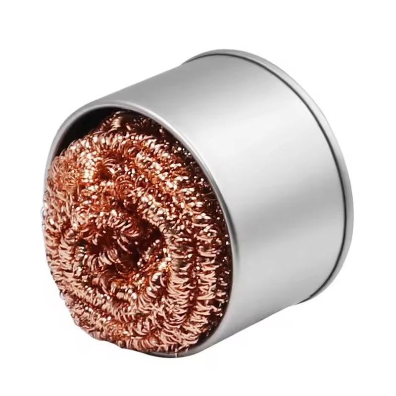 Bola de limpeza de fio de cobre Pontas de ferro Absorção de resíduos de solda Limpador de ponta de ferro Dessoldagem Bola de fio de aço