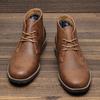 Retro American Style Herren Desert Boots Stiefeletten Vintage Lässige Lederstiefel für Herren