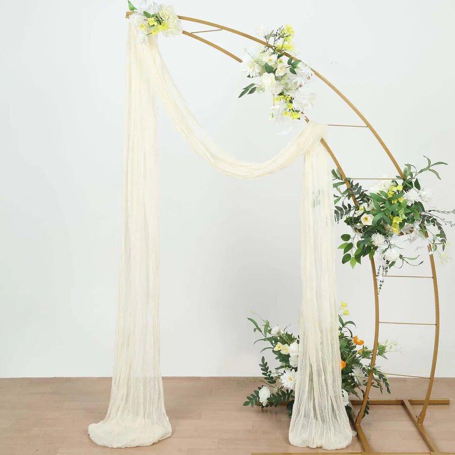 Gauze Wedding Arch Draping Fabric,Cheesecloth Ceiling Drapes for Wedding Ceremony Party Baby Shower Christmas Decoration