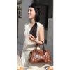 Borse a Spalla a Tracolla Stile Cinese Vintage per Donna Borse Tote con Stampa a Goffratura Grande Capacità Multitasche Borse Morbide