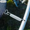 72PCS 13.5cm Steel Trampoline Spring,Silver Trampoline Springs Replacement Outer Diameter 2.8cm for Trampoline Maintenance