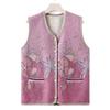 Middle-aged Elderly Vest Female Grandma Autumn Cardigan Velvet Thickened Outer Vest New Mother Vest Jacket