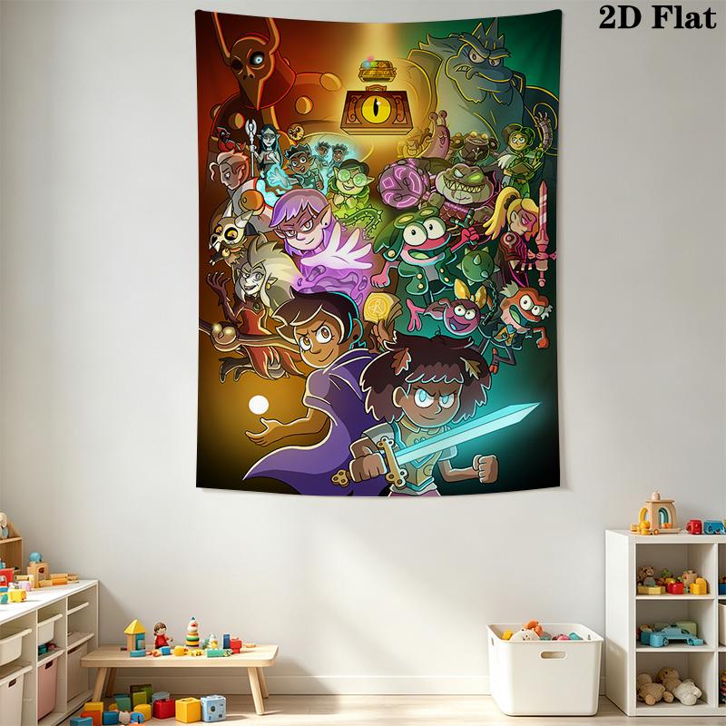 The Owl House Pattern Home Decor Tapestry, Wall Hanging, Decorative RV Wall Cloth.XGT0914437