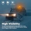LED Strobe Light Car Warning Safety Flashing Beacon Lights 12-30V Waterproof for Truck Tractor
