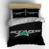 "Green Star Logo On Black Background" Print Bedding Set Duvet Cover Pillowcases (1* Duvet Cover 2* Pillowcases Do Not Include Comforter)