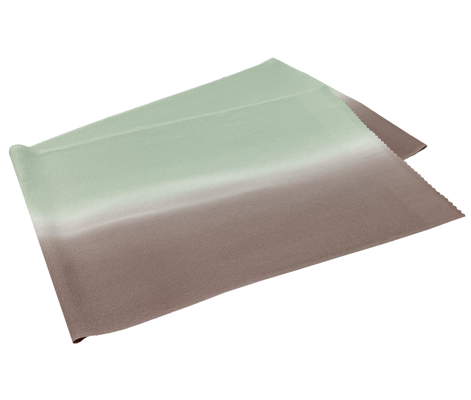 

Pure Silk Crepe Blurred Obiage Nuance Color Japanese Traditional Color Made in Japan Gradient x [NISHIORI] (No8 [Brown Green])