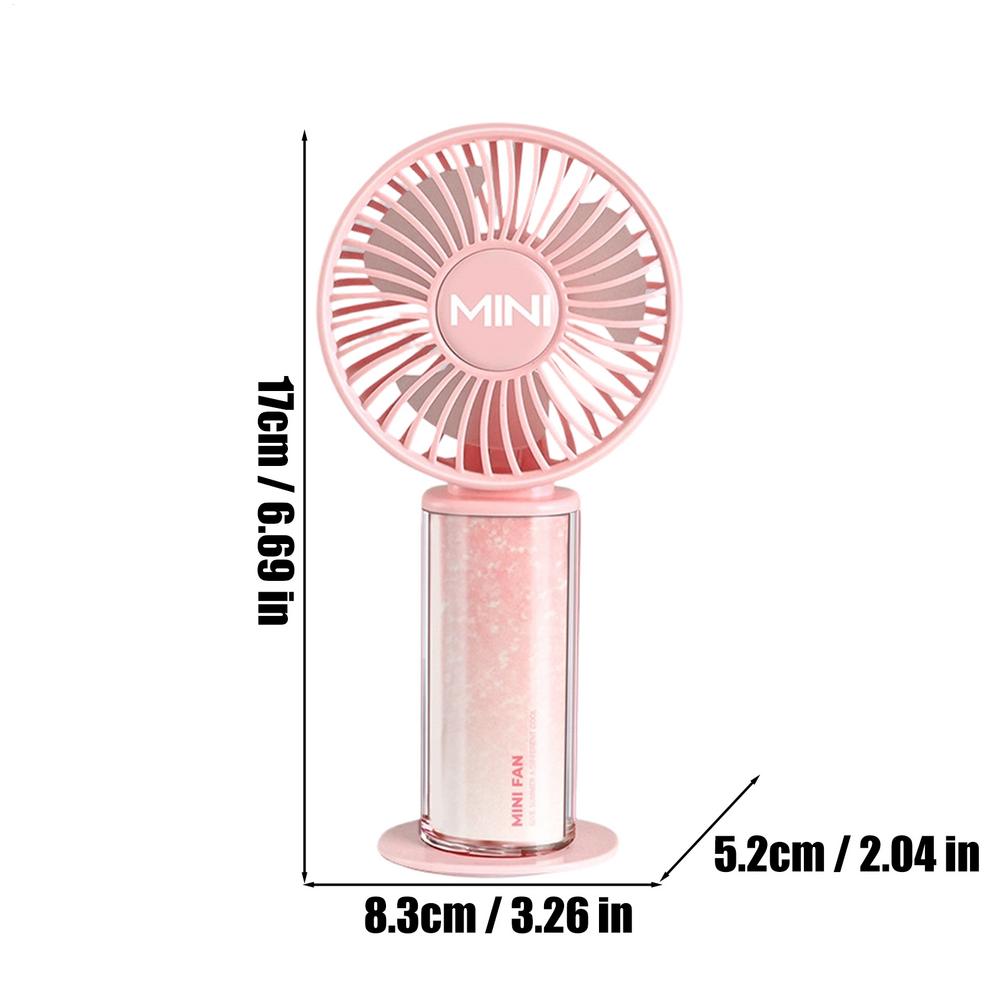 Portable Mini Fan USB Rechargeable Quiet Handheld Cooling Fan 3 Speeds mall Personal Fans for Travel Home Office School
