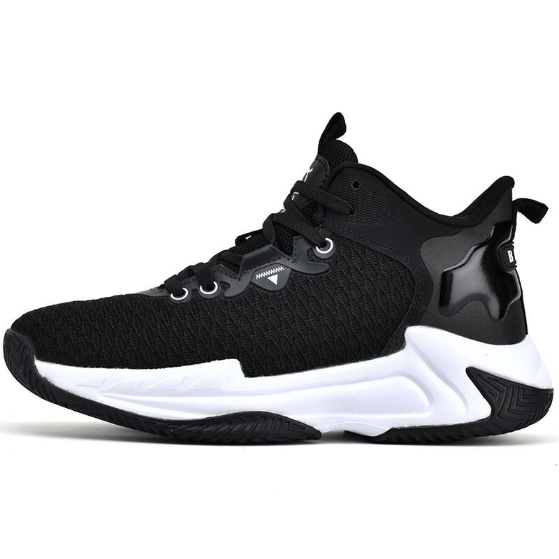 Mens Wide Fit Basketball Shoes Mid-Cut Breathable Mesh Rubber Sole Anti-Slip Durable Indoor Outdoor Court