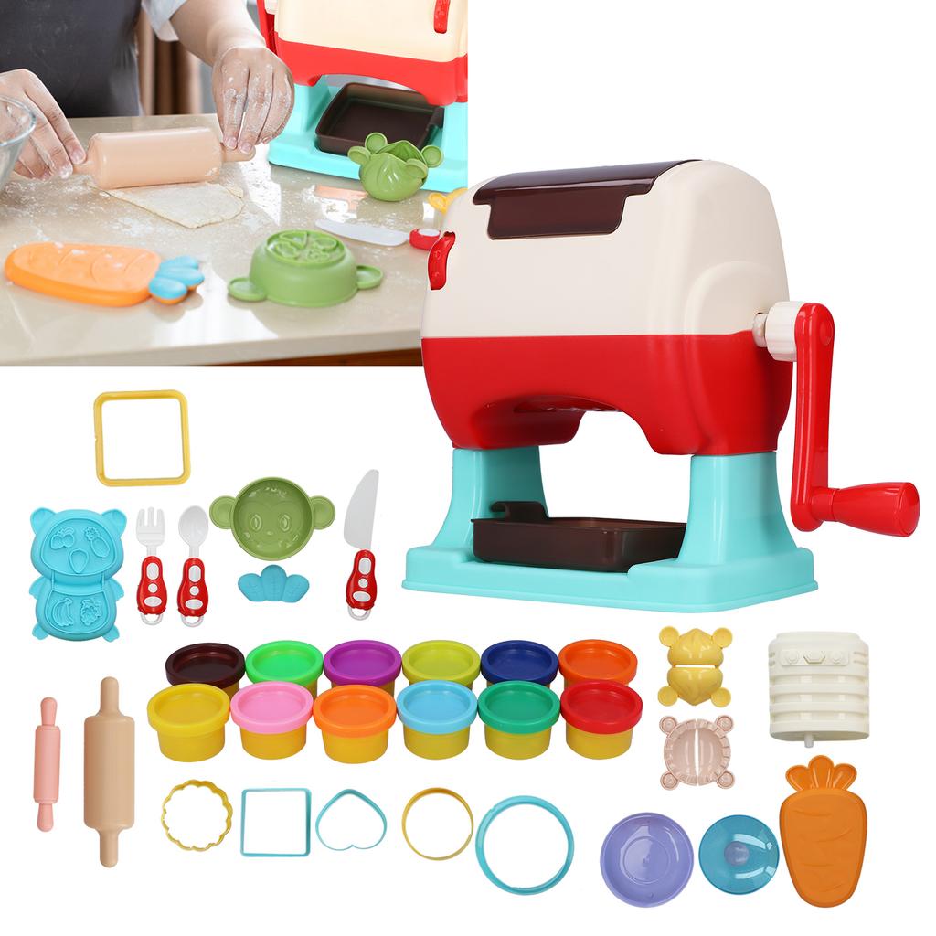 Color Noodle Maker Toys Set Children DIY Kid Early Education Puzzle Birthday Gift12 Cans of Colored