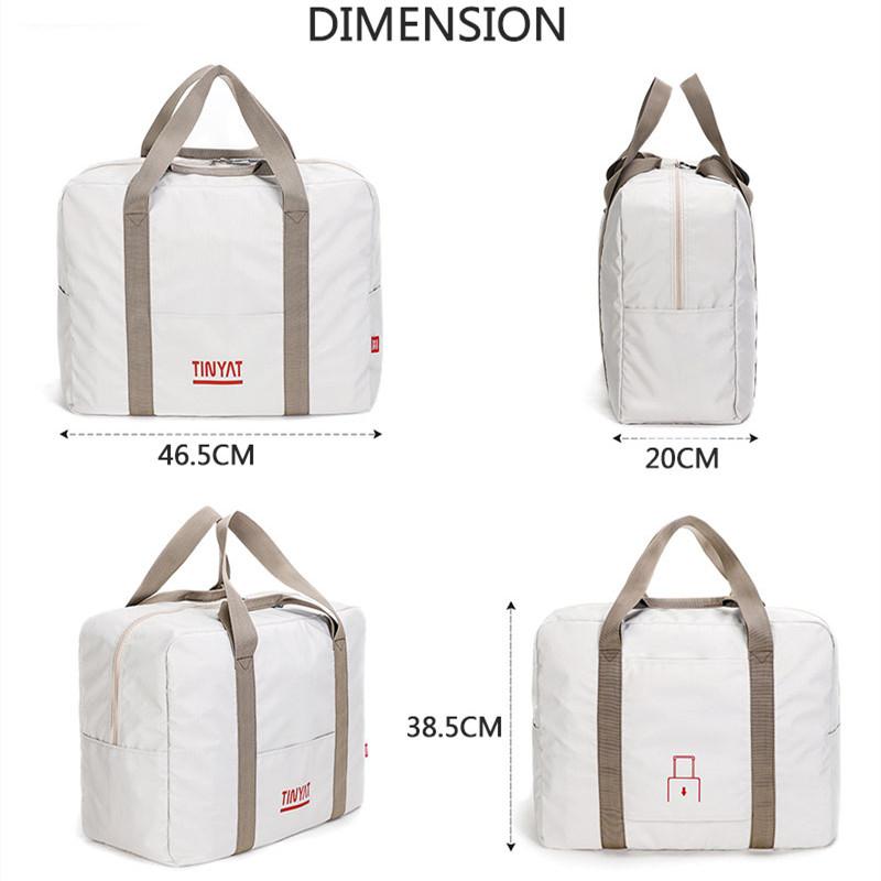 TINYAT Women Travel Bag Hard Fold Luggage Bag Clothing Business Bag Men Storage Bag Carry On Hanging Suitcase Light Garment Bag