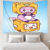 LankyBox Print Tapestry, Backdrop, Easy Setup, Ideal for Bedroom, Office & Living Room, with Aesthetic Wall Hanging Decor.