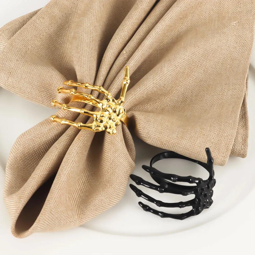 Ghost Hand Napkin Buckle Holder Rings Decor Halloween Supplies Alloy Buckles Party Tableware Decorate