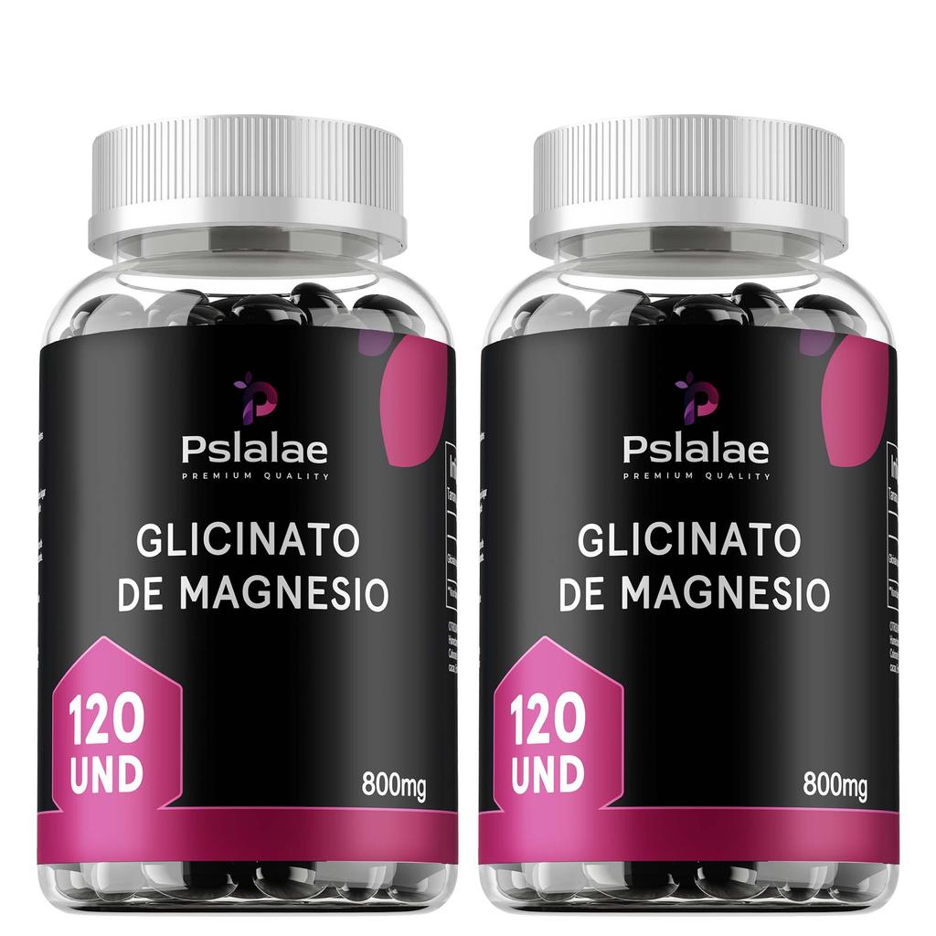 Pslalae Magnesium Glycine Capsules, 800mg Magnesium Glycine Extract, All-Natural, Suitable for Adults