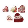 Veelzijdige Hartvormige Decoraties Kerstdecoratie Centerpiece Accent Houten Hart Decor Hartvorm Massief Hout 100 Massief Hout