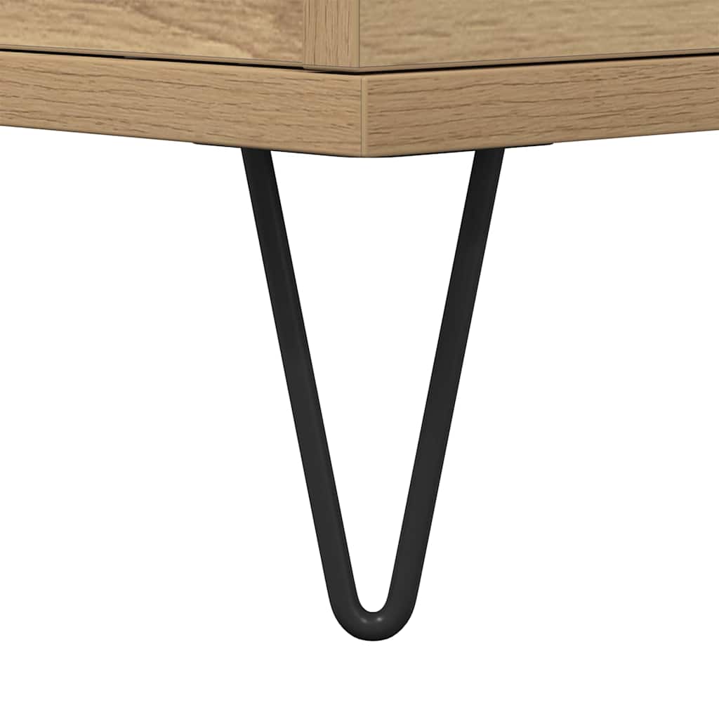 Coffee Table Artisan Oak 90 X 44.5 X 45 Cm Wood Based Material