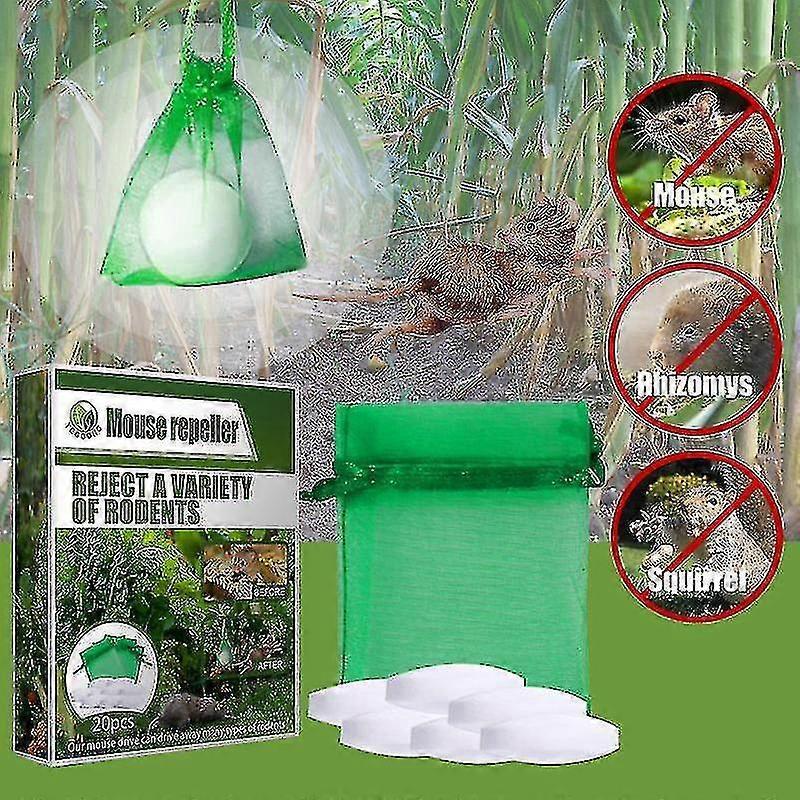 20 Pezzi Repellente per Roditori Olio di Menta Piperita Per Allontanare Topi Ratti e Altri Roditori Repellente per Topi - XC