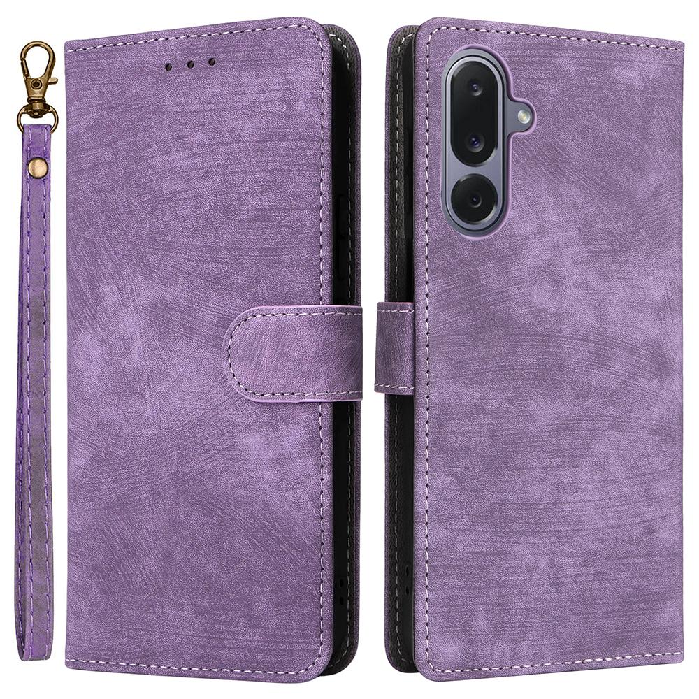 For Samsung Galaxy M36 5G Case Wallet RFID Blocking PU Leather Phone Cover Stand with Strap