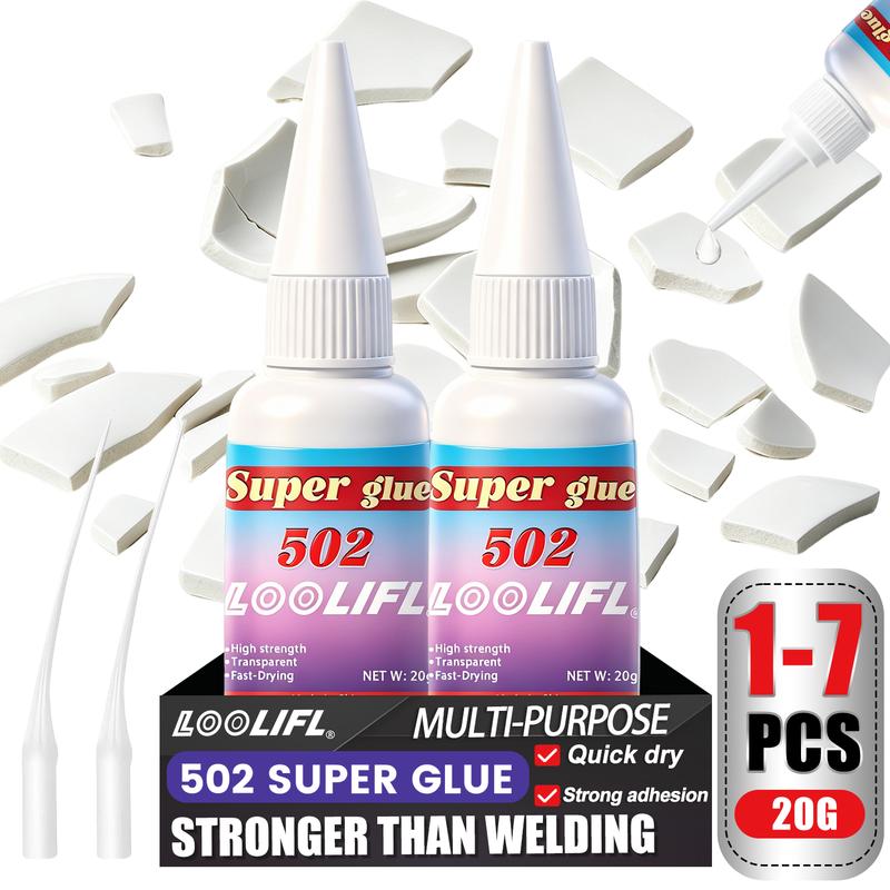 502 Super Glue Multi-purpose Fast Drying Strong Adhesive Cyanoacrylate Instant Bond used for Metal Ceramic Glass DIY Repair Tool