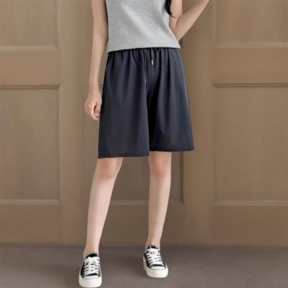 New Arrivals Open Run Women Cool Fit Solid Color Wide 5 Part Pants