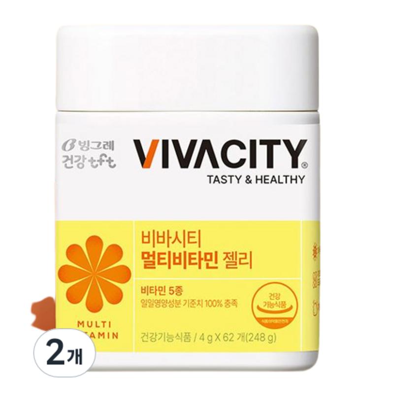 

Vivacity Gummy Jelly Multivitamin Lemon Flavor 4g, 62 tablets, 2 units