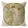 Pillow Ancient Greek Mythology Waist Support Office Sofa Cushion Home Bed Cushion Bedside Backrest