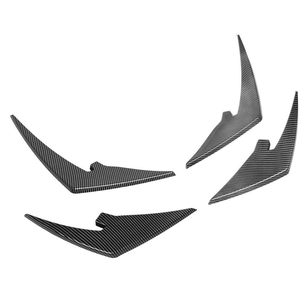 4pcs Front Bumper Splitter Fins ABS Light Weight Front Bumper Body Spoiler Canards Trim for M3 M4   G81 G82 G83