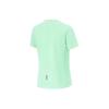Li Ning Laufserie Einfarbig Schnelltrocknend Reflektierend Atmungsaktiv Rundhals Kurzarm T-Shirt Damen Tops Cool-Grün ATSU190-5