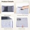 Foldable Felt Stair Step Storage Basket, Step Organizer for Toys, Books & Clothes, Space-Saving Home Nursery Staircase Bin