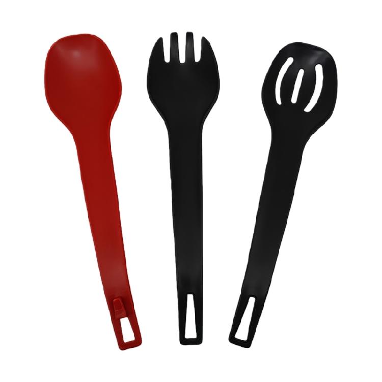 

Kitchen Essential Fork Spoon Strainer Detachable for Convenient Dining Practical Portable ABS Utensil