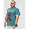 Summer Round Neck 3D Animal Pattern Print Top Fashionable Casual Short Sleeved Men's T-shirts