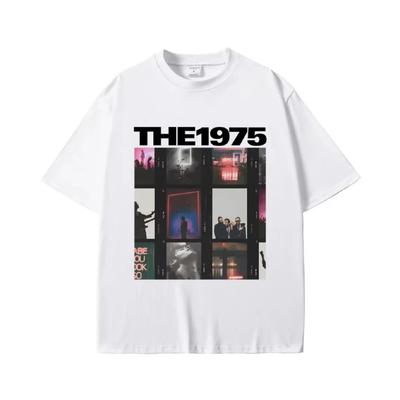 British Indie Alternative Rock Band The 1975 Graphic T-shirt Male Vintage Gothic T Shirts Men Women Casual Oversized Tshirt Tops