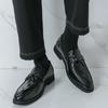 Fashionable Tassel Men's Leather Loafers Branded Business Commuting Leather Shoes High-quality Low Cut Comfortable Casual Shoes