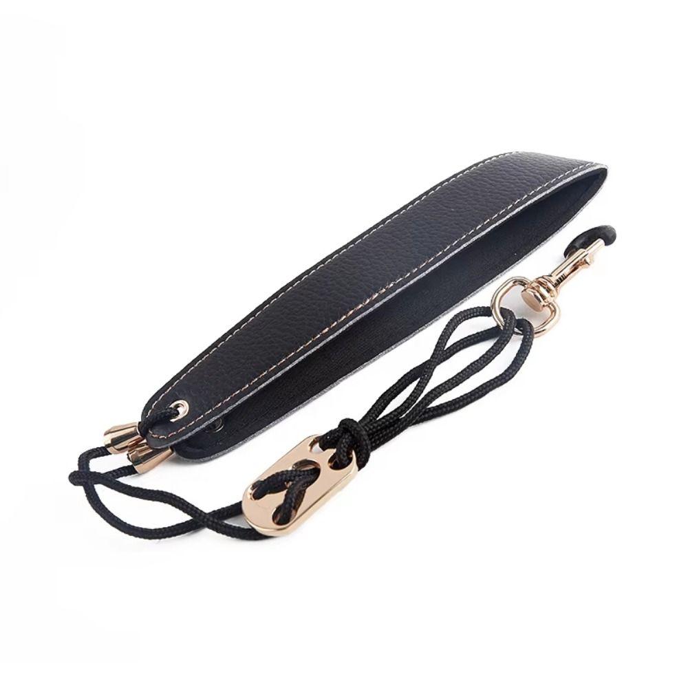 PU Leather Sax Shoulder Harness Adjustable Clarinet Neck Band Sturdy Saxophone Neck Strap Adult