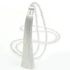 Fashion 14 Colors Long Fringe Silk Tassel Necklace Women Glass Bead Crystal Pendant Necklaces Statement Vintage Bohemian Jewelry