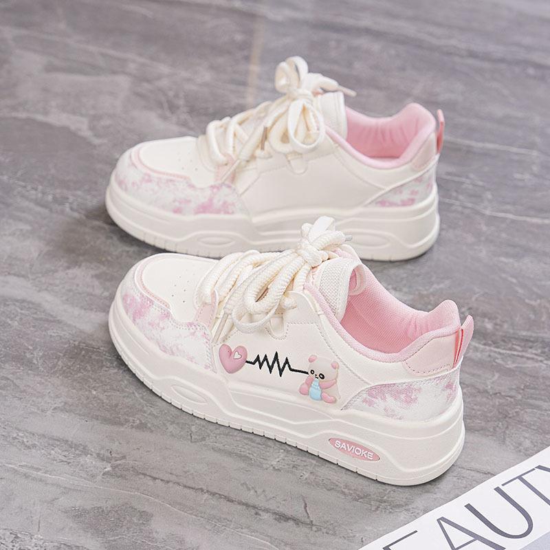 Fashion Women's Vulcanized Shoes 2025 Autumn Fashion Outdoor Non-slip Running Shoes Comfortable Lace Up Casual Sneakers Zapatos Mujer