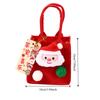 Santa Christmas Candy Bag Cartoon Cookies Storage Bag Mini Felt Candy Bag  Party Supplies