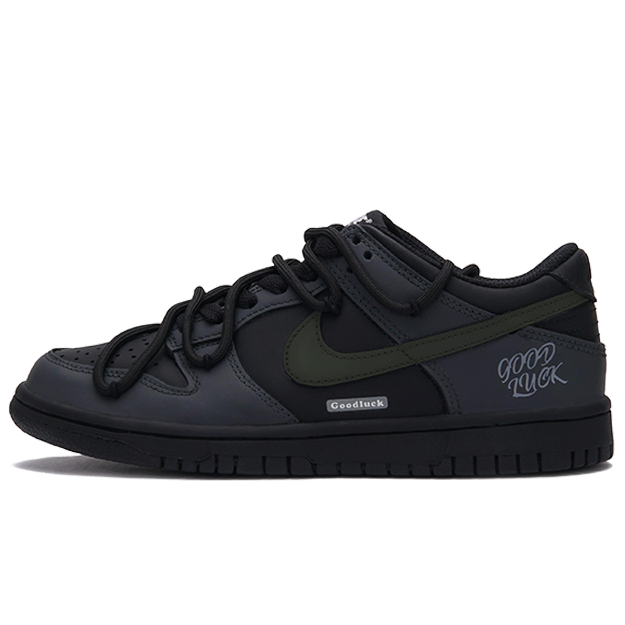

Nike Dunk Gray Black Warrior 5.0 Low top Skateboard Shoes Unisex Black Gray Green IO7606-010(Team1102-5.0) 41
