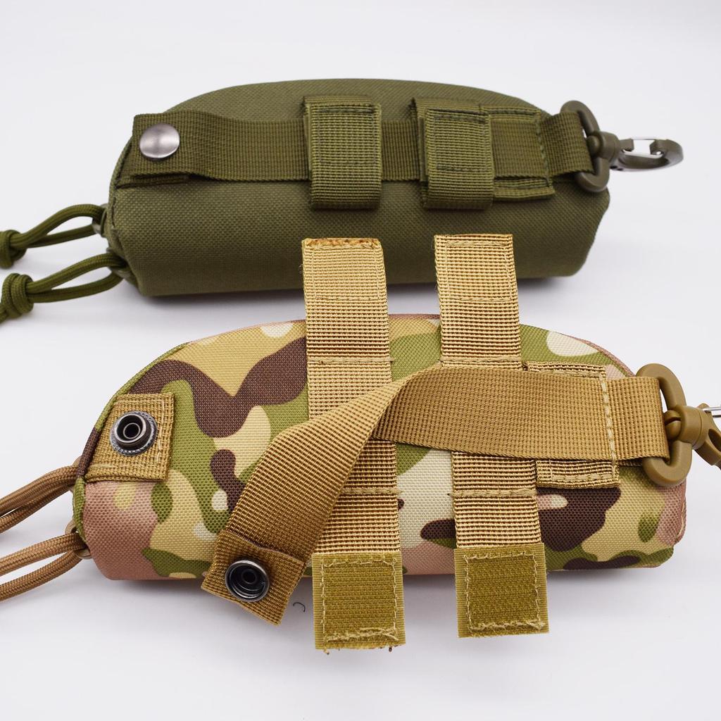 Tactical Outdoor Hard Shell Sunglasses Case with Molle System