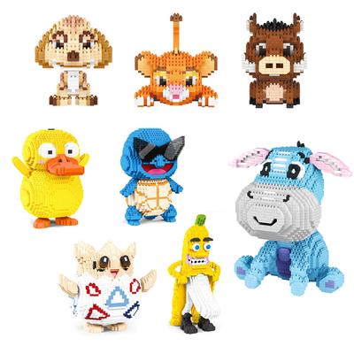 Pokemon Actionfiguren Bausteine Nano Mikrobausteine Cartoon Anime Figur Kinderspielzeug Mini-Steine