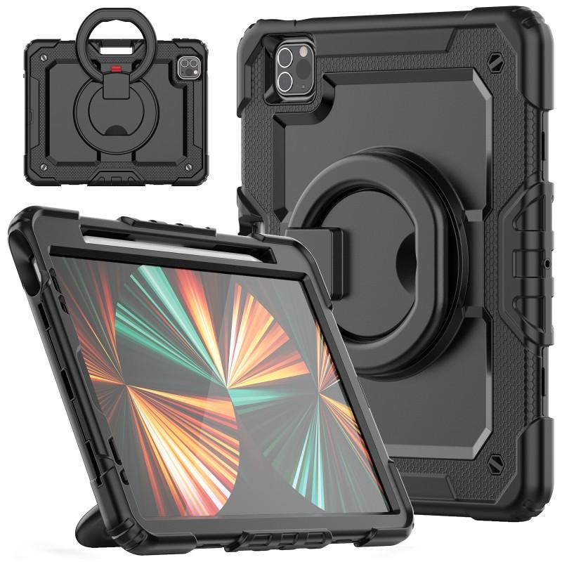 Rotating Handle Case IPad Air 5 With Stand Shockproof Silicone PC Cover 10.2/10.9 Inch Tablets
