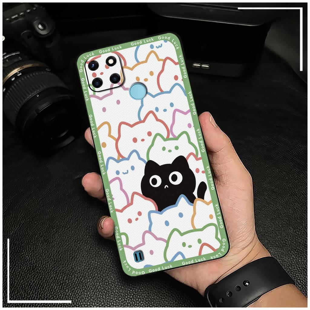 Phone Pouch Graffiti Phone Case For OPPO Realme C21Y/C25Y Silicone Back Cover Full Wrap Anti-dust Anti-knock Soft Case