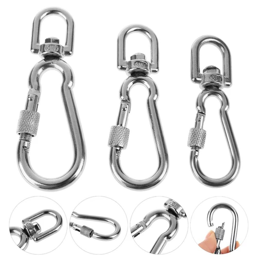 Quick Release Snap Hooks Locking Dog Leading Carabiner Clip  For Dog Walking Camping