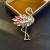 High-End Light Luxury Flower Brooch Female Heavy Industry Design Sense Animal Brooch Diamond Corsage Coat Clothing Accessories