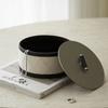 Simple High-grade Leather Storage Box Desktop Finishing Home Jewelry Box Model Room Dustproof With Cover Decoration Ornaments