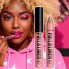 Delineador de Labios y Color Completo en 12 Tonos Mate, Fórmula Ligera para Todos los Tipos de Beige Claro Adecuado para Labios con Look Completo, Delinea y Rellena el Look de los Labios