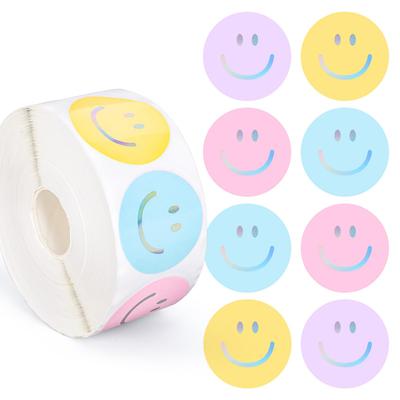 100-500pcs Cartoon Laser Round Stickers Birthday Party Gift Wrapping Label Scrapbook Reward Stationery Stickers