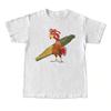 Camiseta Chicken Joe Playa Surf Unisex Camiseta Estampado Trasero Algodón Casual Clásico Regalo para Amigo Ropa Unisex Top Regalo para Ella Él